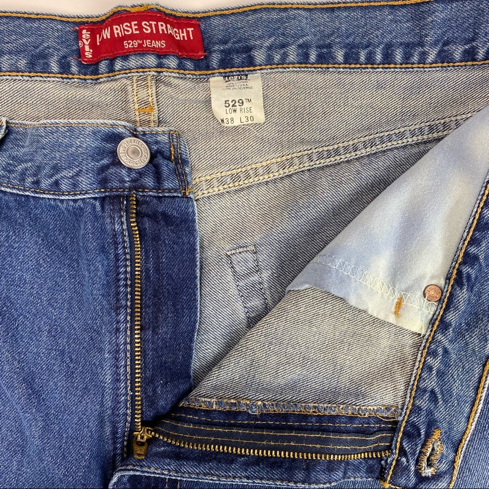 Vintage Levis 529 Jeans USA Low Rise Straight - Picture 10 of 14
